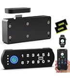 Smart Cabinet Lock, RFID Fingerprint Drawer Lock with Keypad